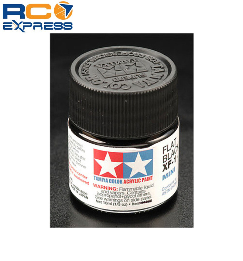Tamiya Acrylic Mini XF1 Flat Black TAM81701