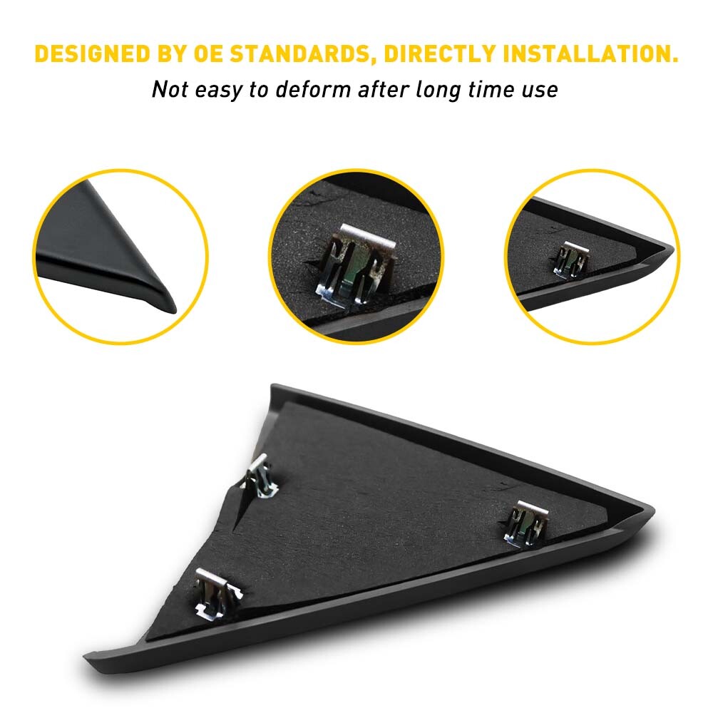 Door Upper Trim Panel Left Driver Inside Triangle Cover For 07-14 Silverado