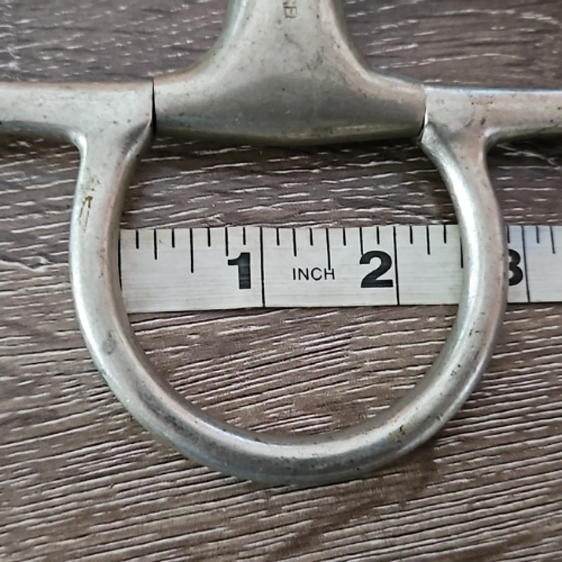 Stainless Full Cheek English Snaffle Bit 5" mouth