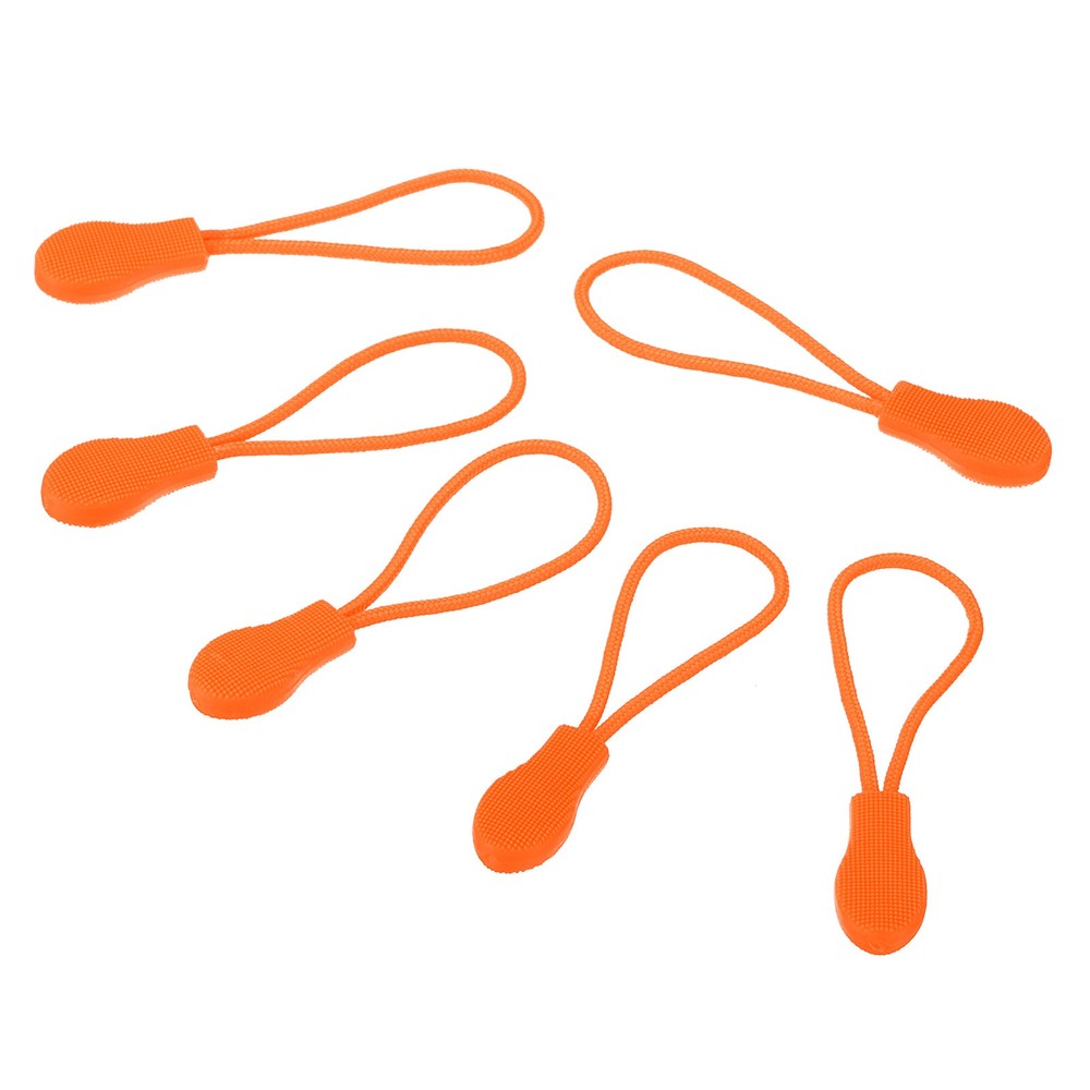 Zipper Pulls Replacement 10pcs Extension Cord Handle Tag Extender Head Orange