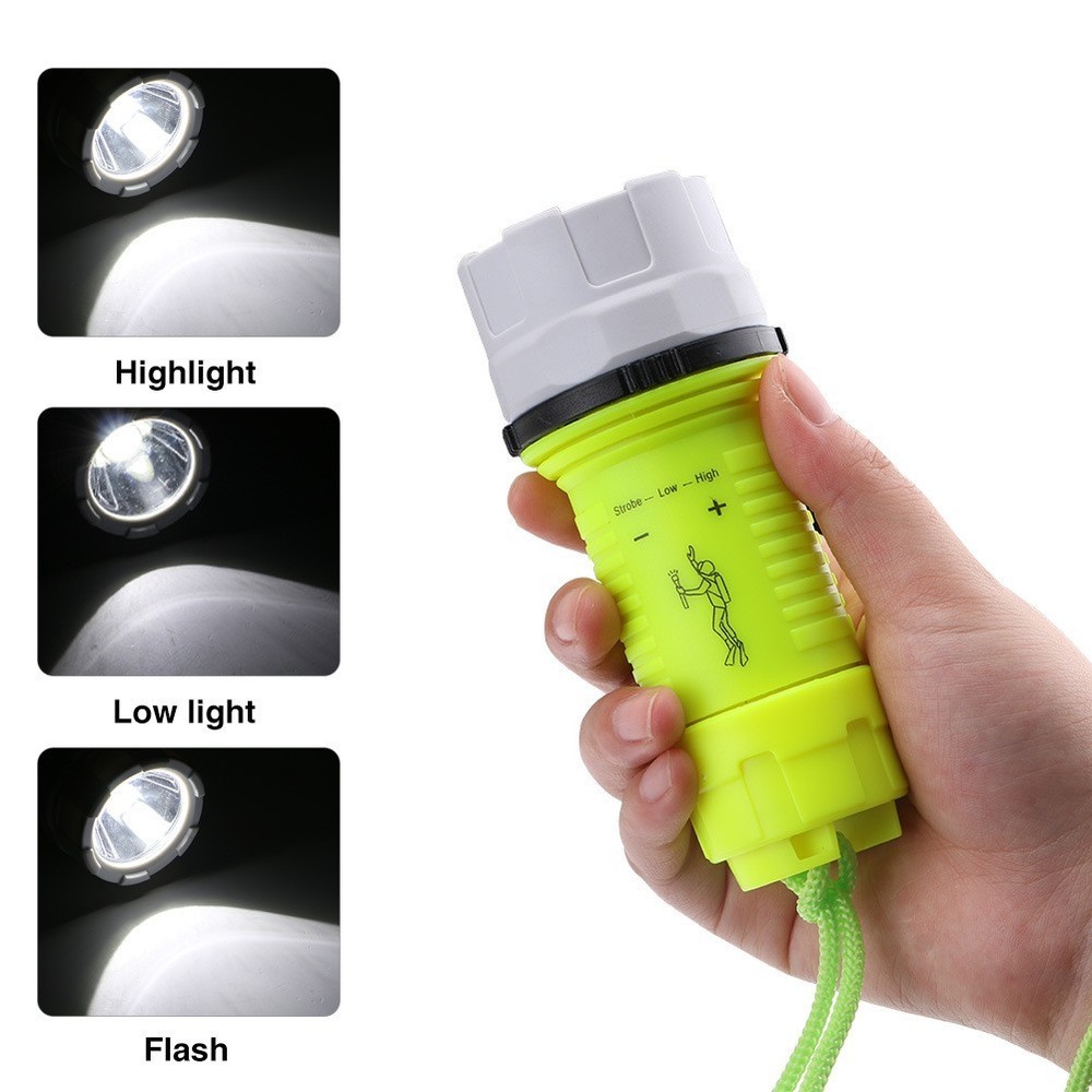 High Quality Strong Light Flashlight Diving Flashlight Torch Led Flash Light