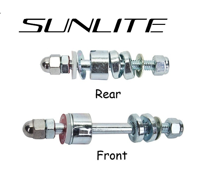 Brake Pivot Bolt for Side Pull Brakes - Complete Assembly - Front or Rear