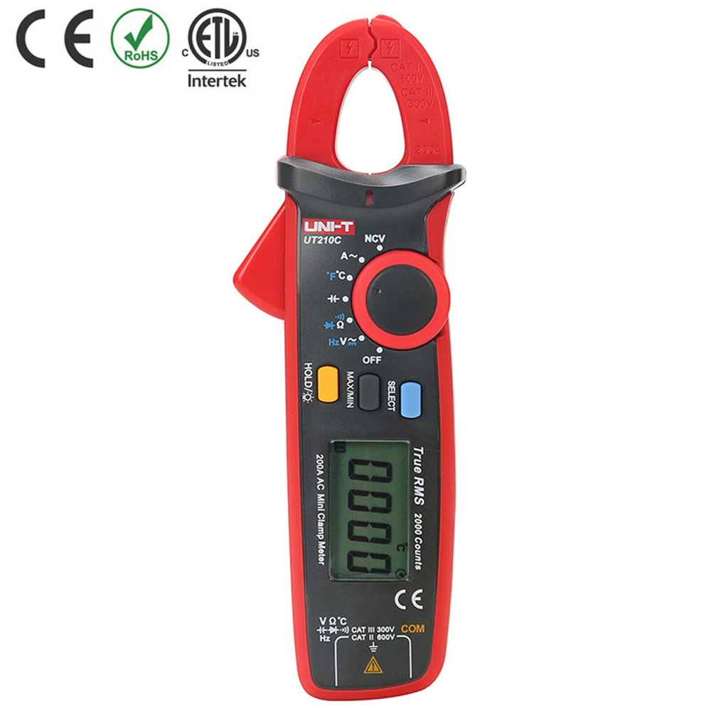 UNI-T UT210C Single AC True RMS High Precision Mini Digital Clamp Multimeter✦Kd