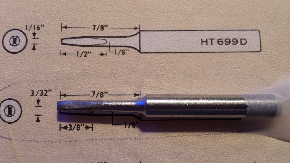 HEXACON REPLACEMENT SOLDERING TIP HT358X NEW