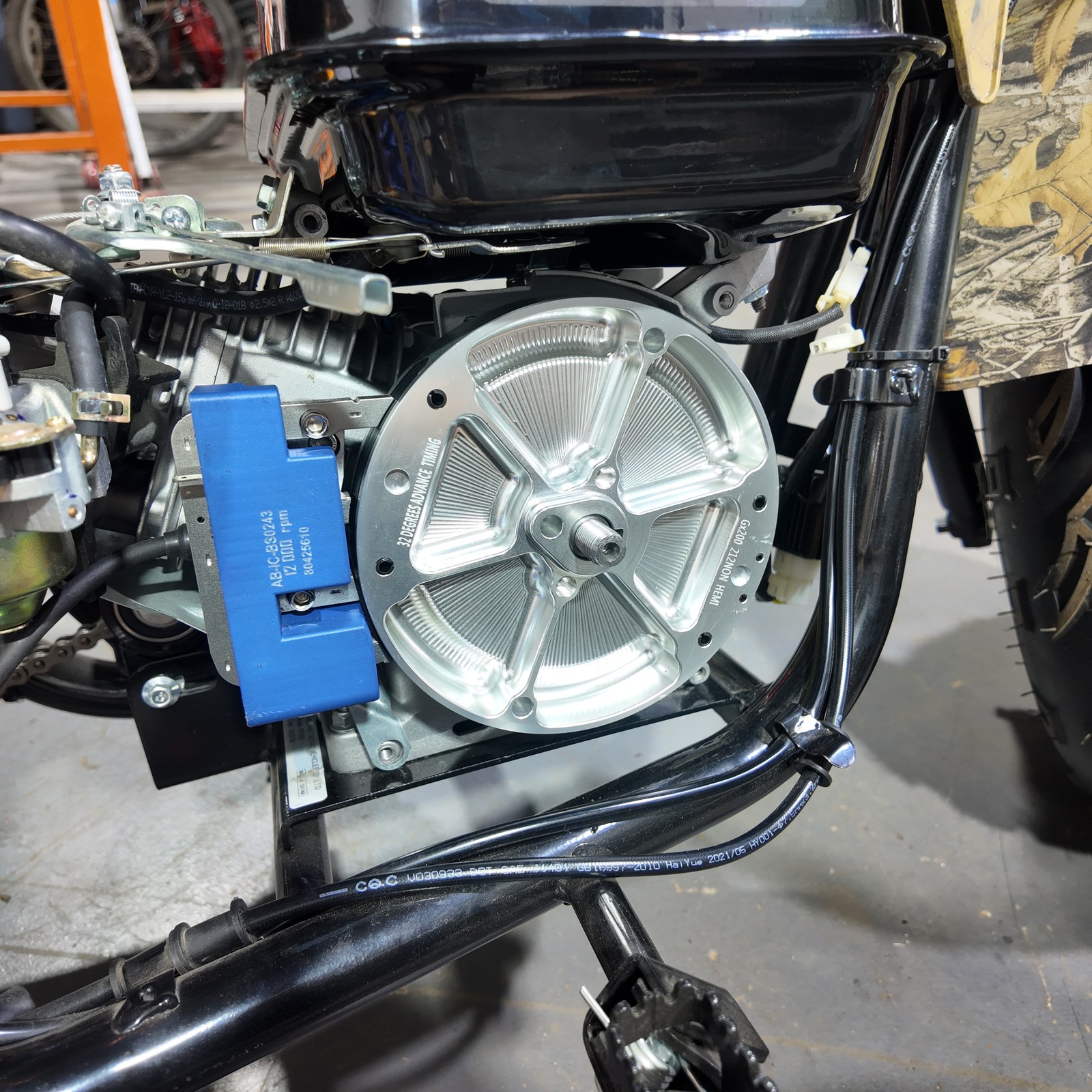 Ultra-Light Billet Aluminum Flywheel Fit Predator 224cc Non Hemi Ghost 212