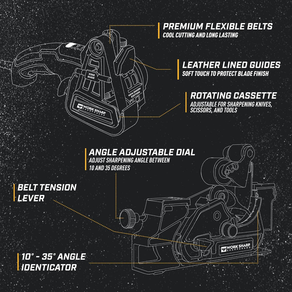 Ken Onion Edition Knife & Tool Sharpener Elite Mk2 - Adjustable Knife Sharpening