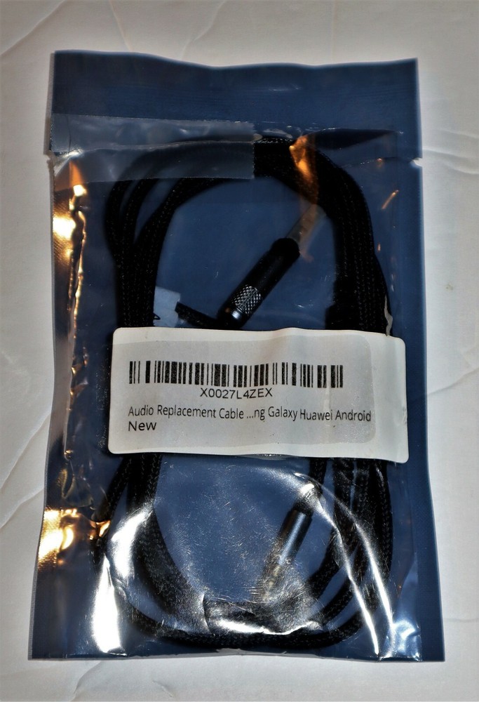 Audio Replacement Cable w Remote Volume Control, Samsung Galaxy, Huawei Android