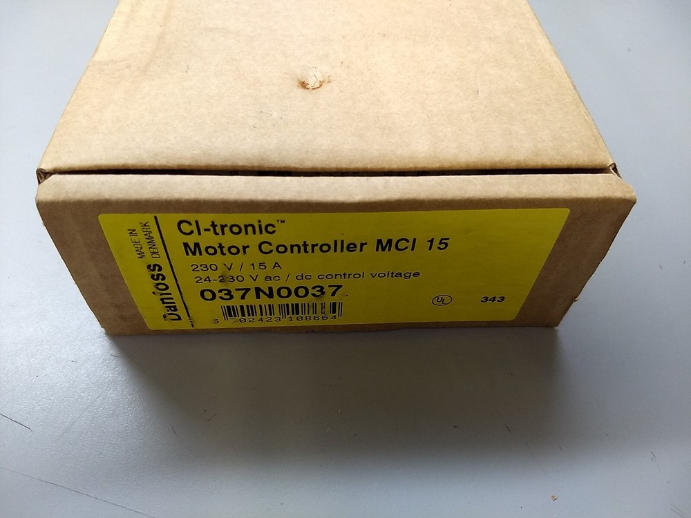 DANFOSS 037N0037 SOFT STARTER MOTOR CONTROLLER MCI 15 (B312)