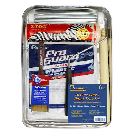 Premier 718 Paint Roller Kit, 10"L, Blk, Plastic