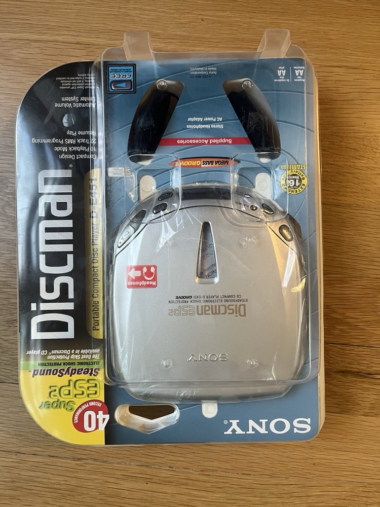 Sony Discman ESP2 D-E451 Portable CD Player - NEW & Original Packaging