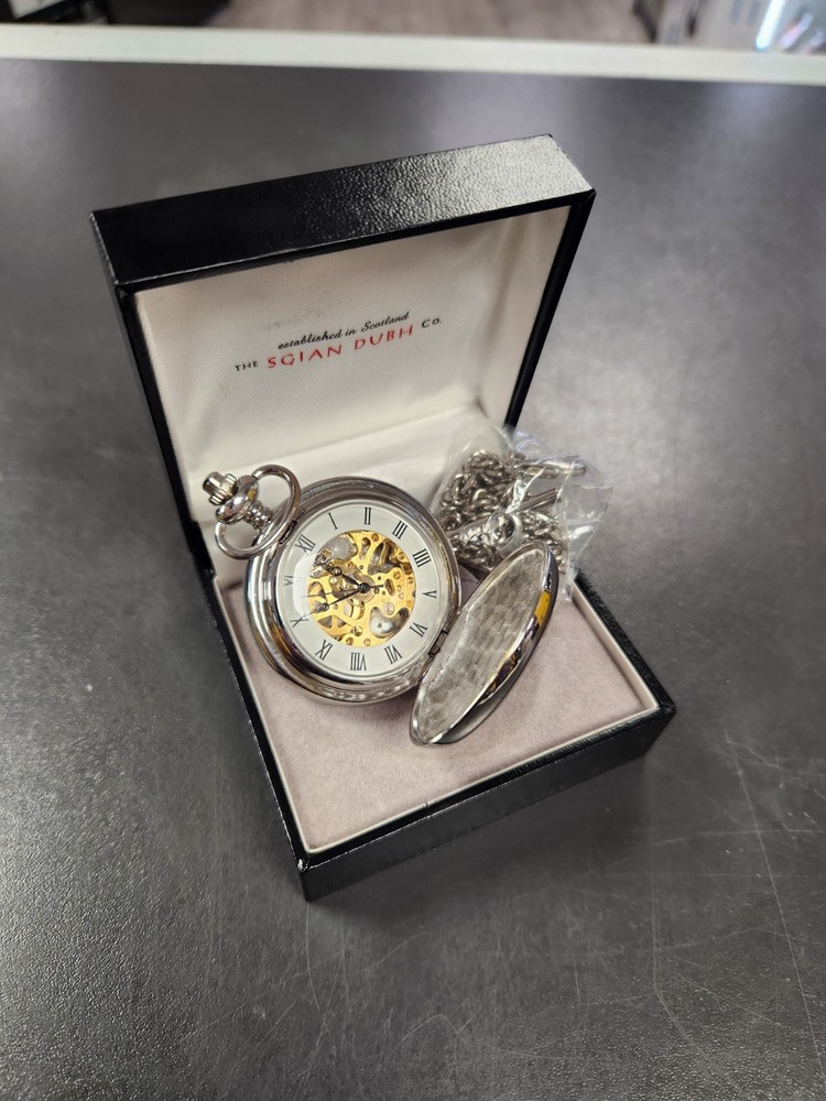 Sgian Dubh Thistle Automatic Pocket Watch - Pw112m