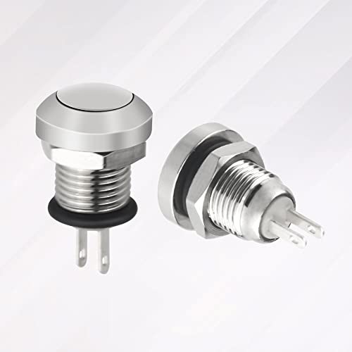 5 PCS 8mm Momentary Push Button Switch 1A 24V 1NO