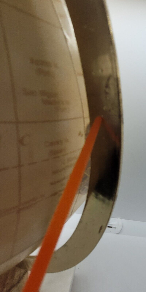 Vintage Earth Globe World Rotating Sm Desk
