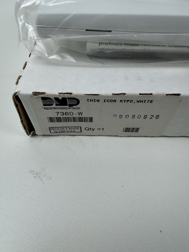 Dmp 7360-w Thinline Icon Keypad White Processor Panel
