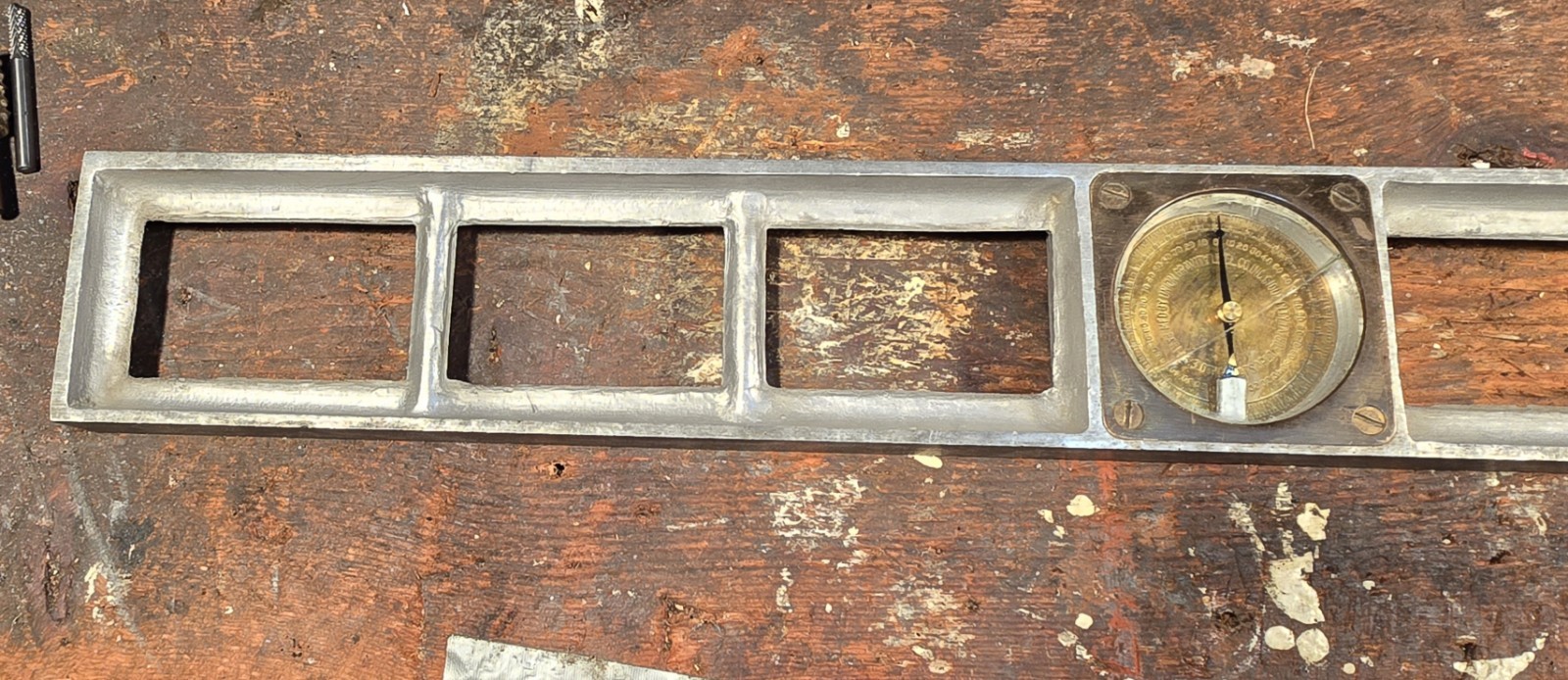 Antique 28" Union Gravity Level Co Inclinometer Patent 1923, Sioux City, Iowa