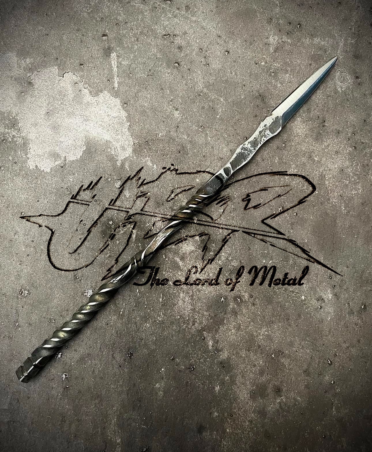 UBR CUSTOM HANDMADE HIGH CARBON STEEL MINI BOAR HUNTING SPEAR WITH SHEATH