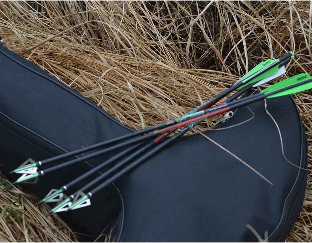 Durable Canvas Crossbow Case with Padded Shoulder Strap - Lightweight & Spacious