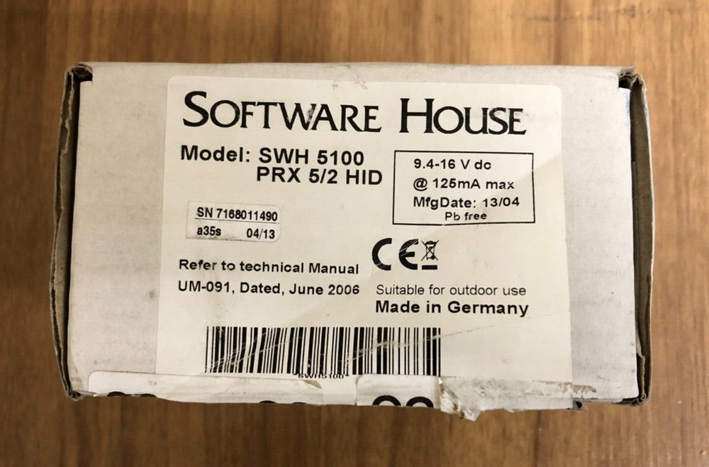 Software House SWH-5100 Access Proximity Reader