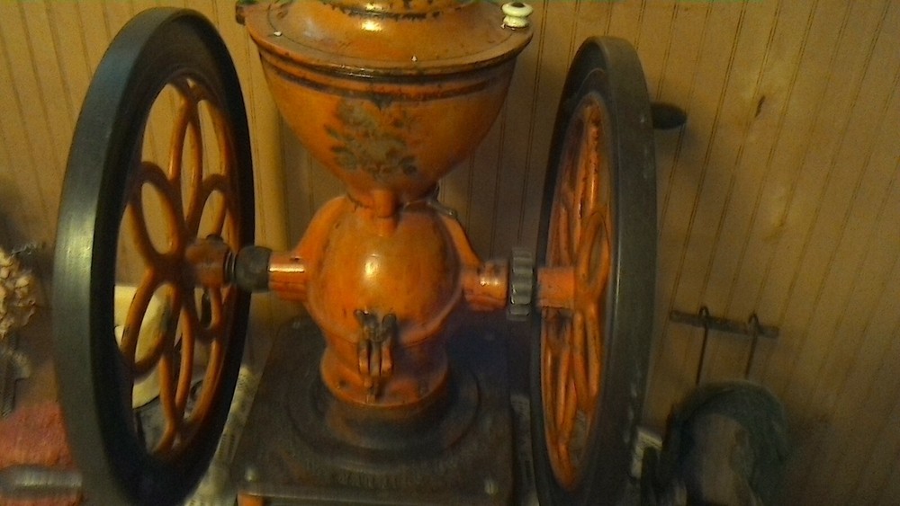 Antique coffee grind enterprise no 9