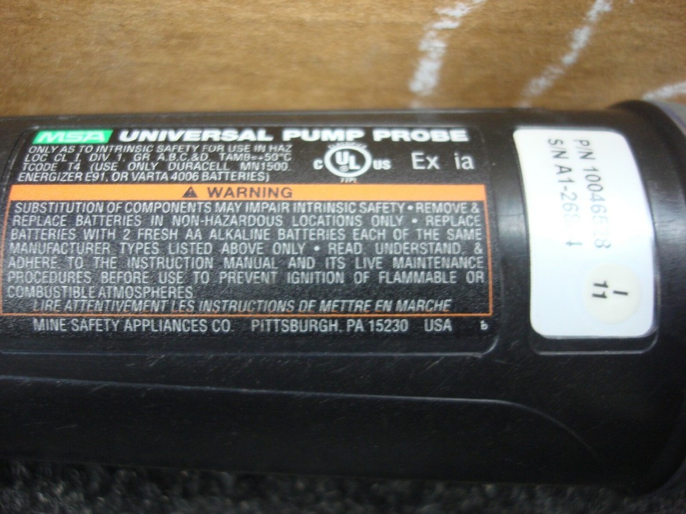 MSA Remote Sample Draw Pump 10046528