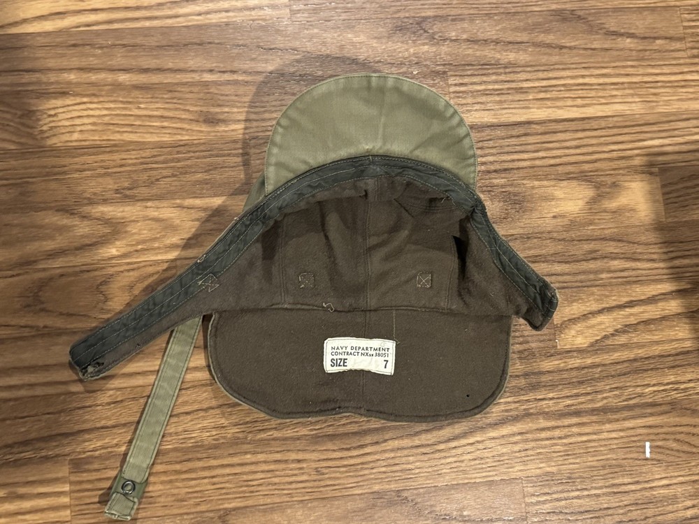 WWII US Navy N-1 Deck Hat Size 7