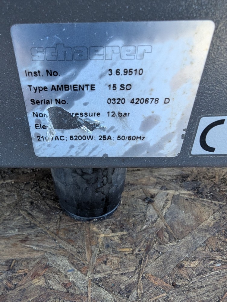 Schaerer Ambiente Espresso Machine Professionally Refurbished.