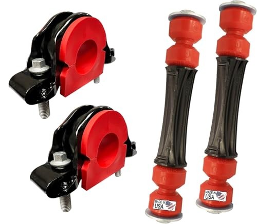 6PC CODE RED Front Stabilizer Sway CODE RED Front Link & Bracket/Bushing Kit