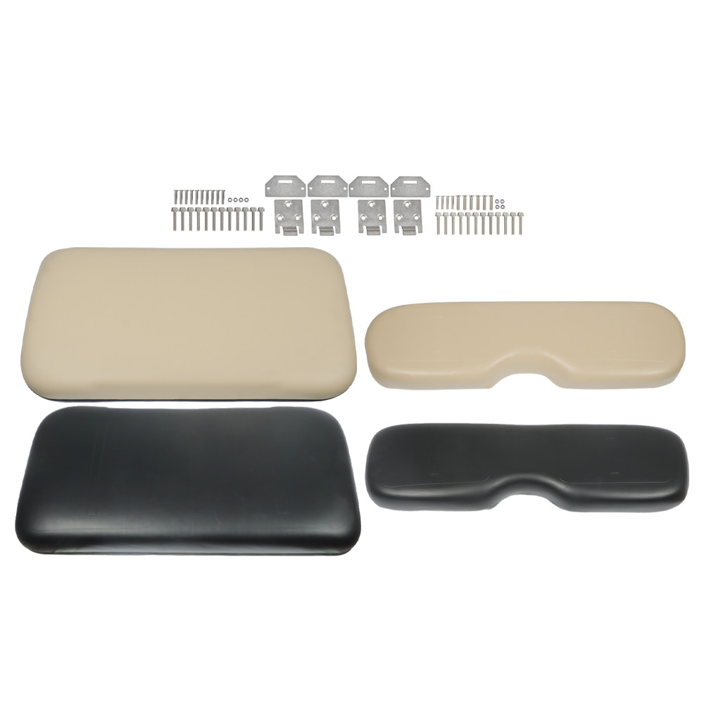 Golf Cart Front Seat Back & Bottom Cushion For EZGO Medalist TXT 93-13 Hardware