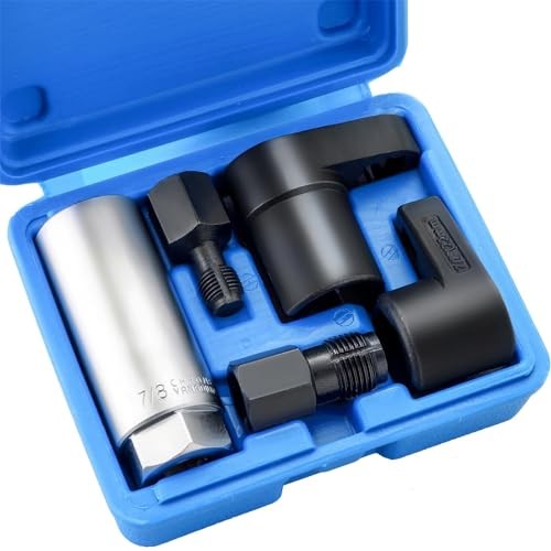 5pcs O2 Oxygen Sensor & Oil Pressure Sending Unit Master Sensor Socket Set Blue
