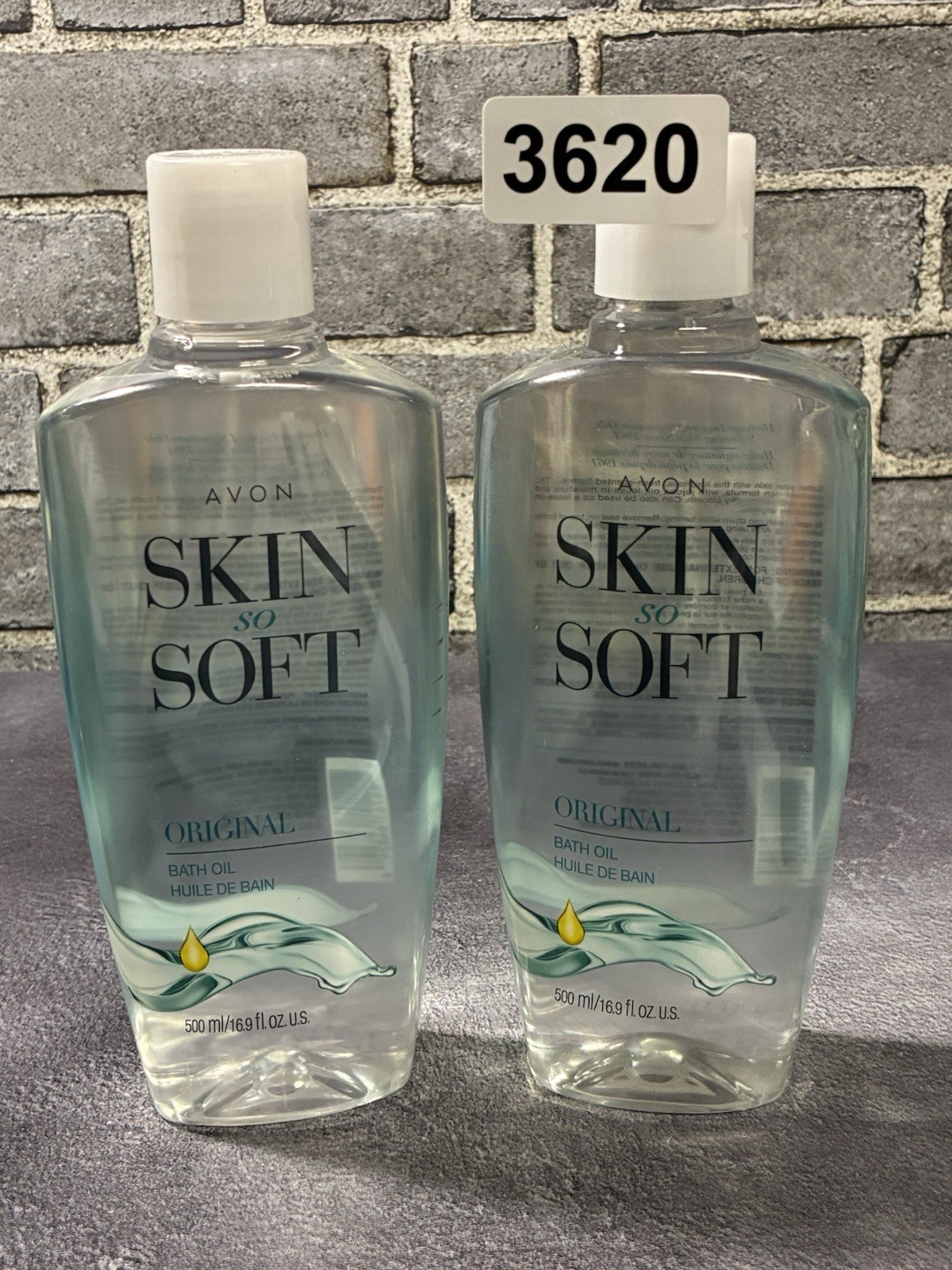 Avon Skin So Soft Original Bath Oil w/Jojoba,16.9 oz~New Sealed Lot Of 2