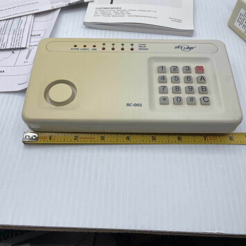 SKYLINK Wireless Alarm System Model SC-001 Panel Used