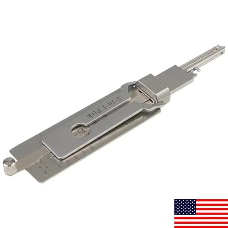 Hook And Pickup Tool Kit 2 In 1 Portable Lock Picking Set Ergonomic Handle**