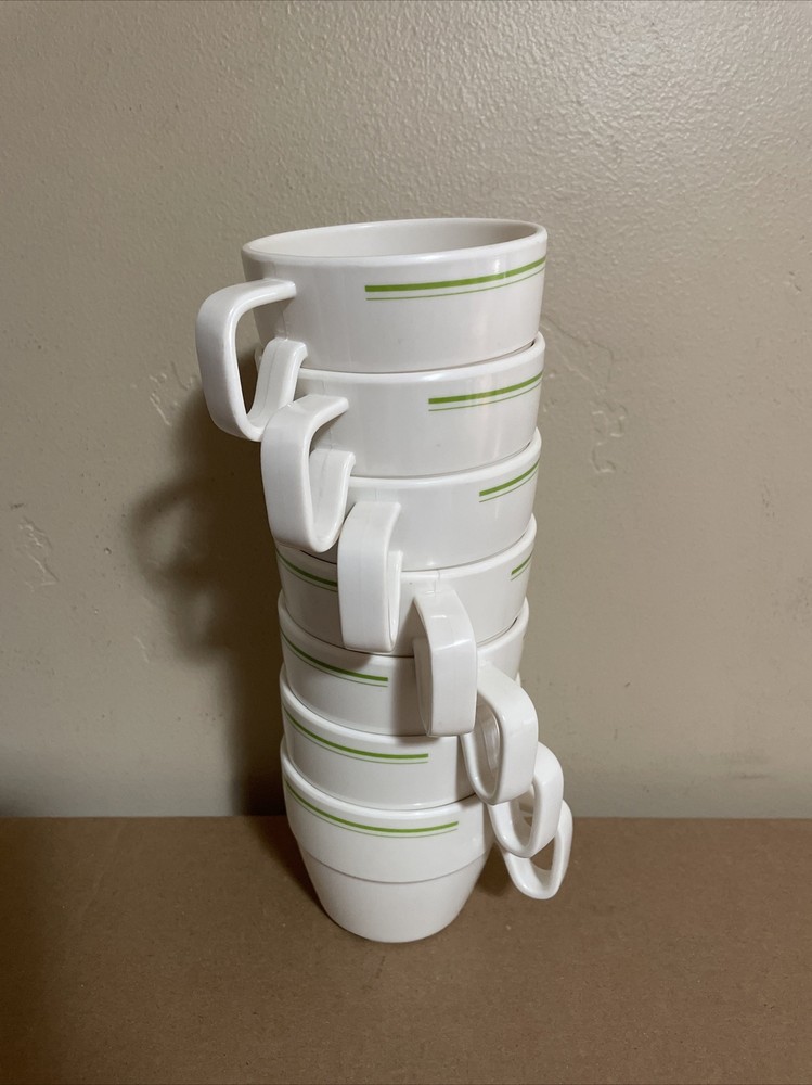 7 Coleman Melamine/Plastic Stacking Camping Cups