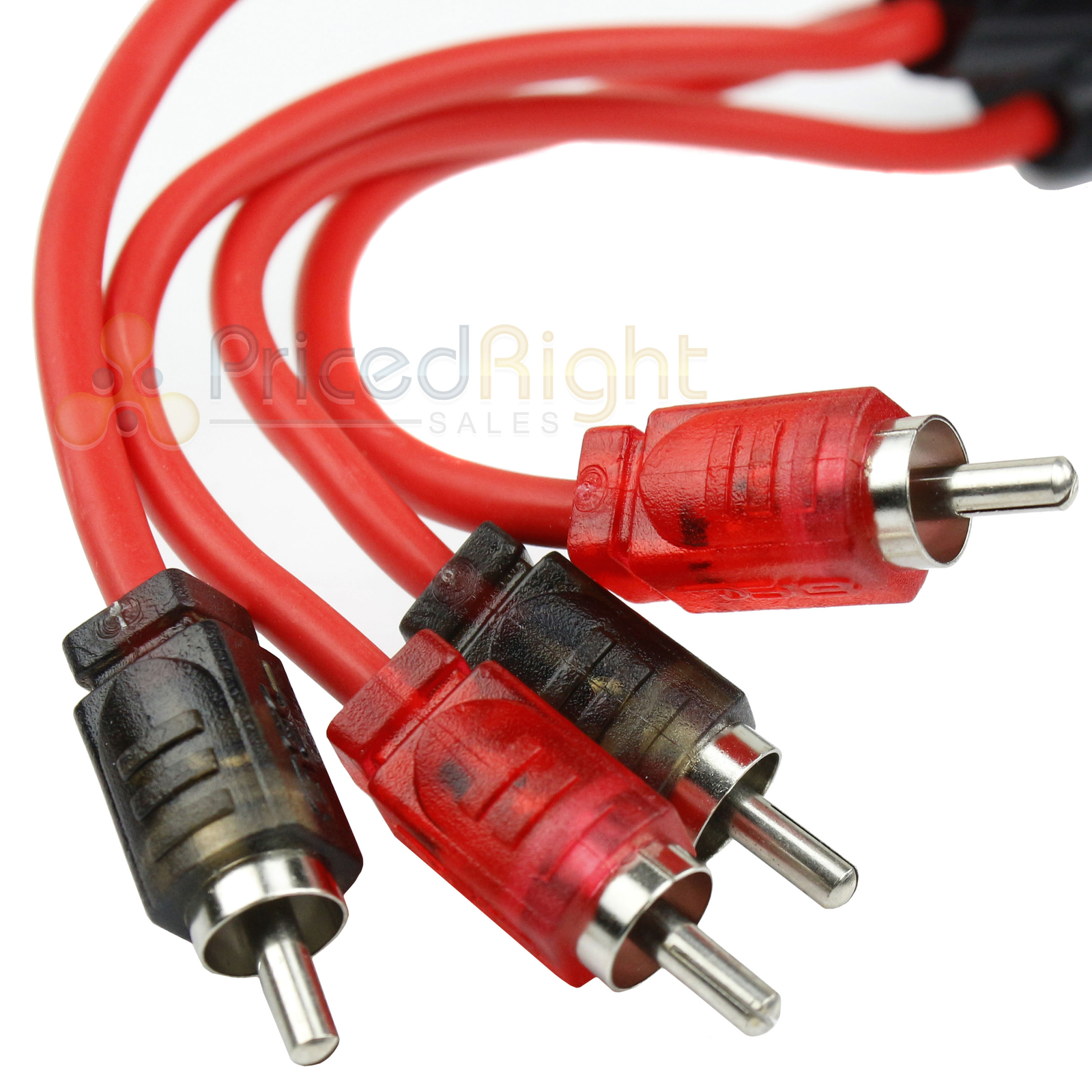 3 Foot RCA Cable OFC Interconnect DS18 R3 Competition Rated Performance Red