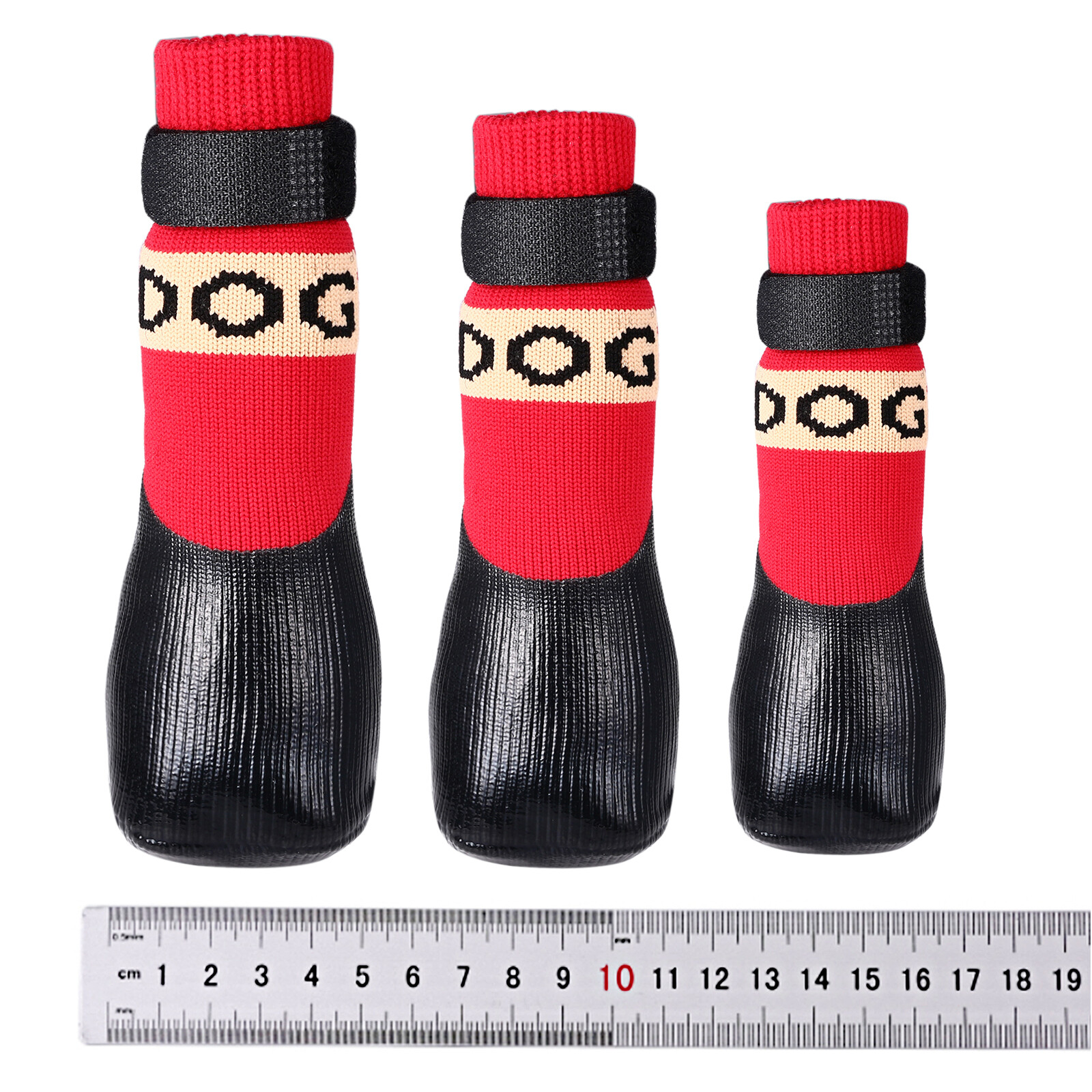 4pcs Dog Socks Anti Slip Waterproof Dog Shoes Boots Outdoor Indoor Paw Protector