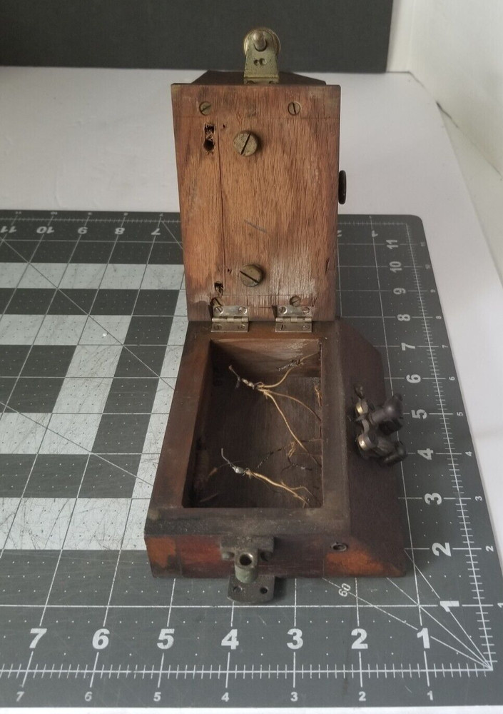 Antique Maker Unknown Galvanometer Telegraph Telephone Meter Steampunk