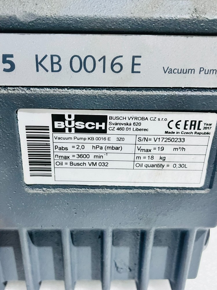 Busch R5 KB 0016 E Rotary Vane Vacuum Pump