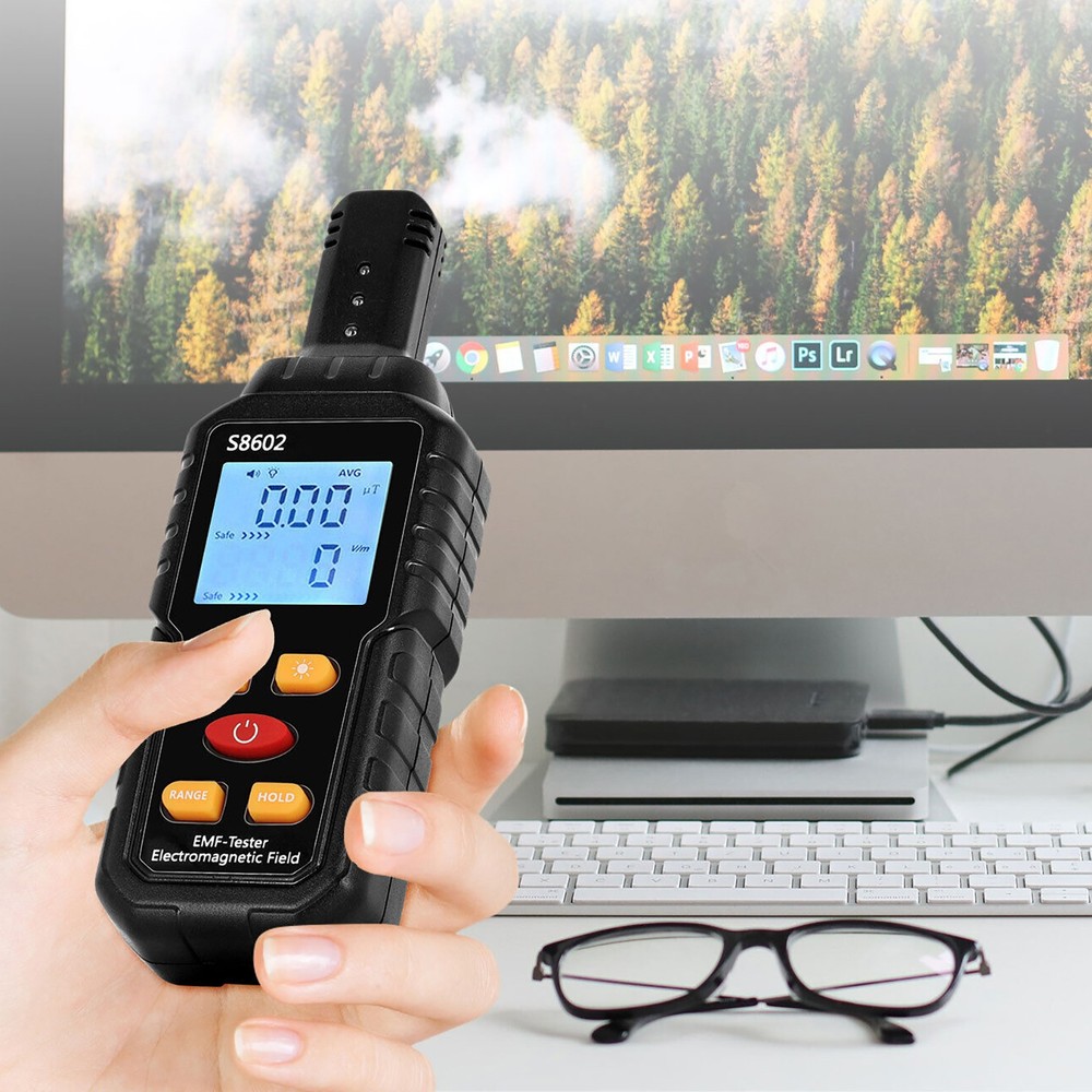 Mutilfunction Radiation Detector Dosimeter EMF Meter Electromagnetic Tester