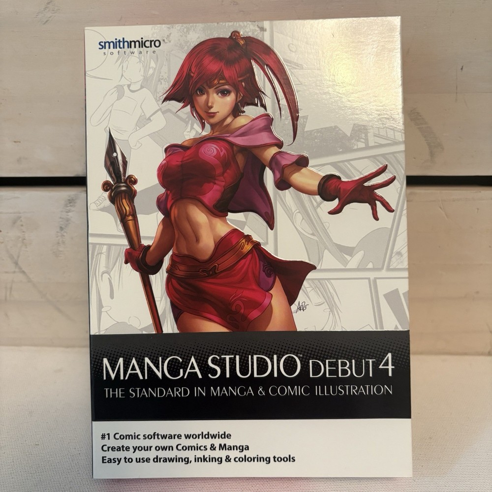 Manga Studio Debut 4 PC Mac Anime Comic Graphic Drawing Cartoon Creator Software
