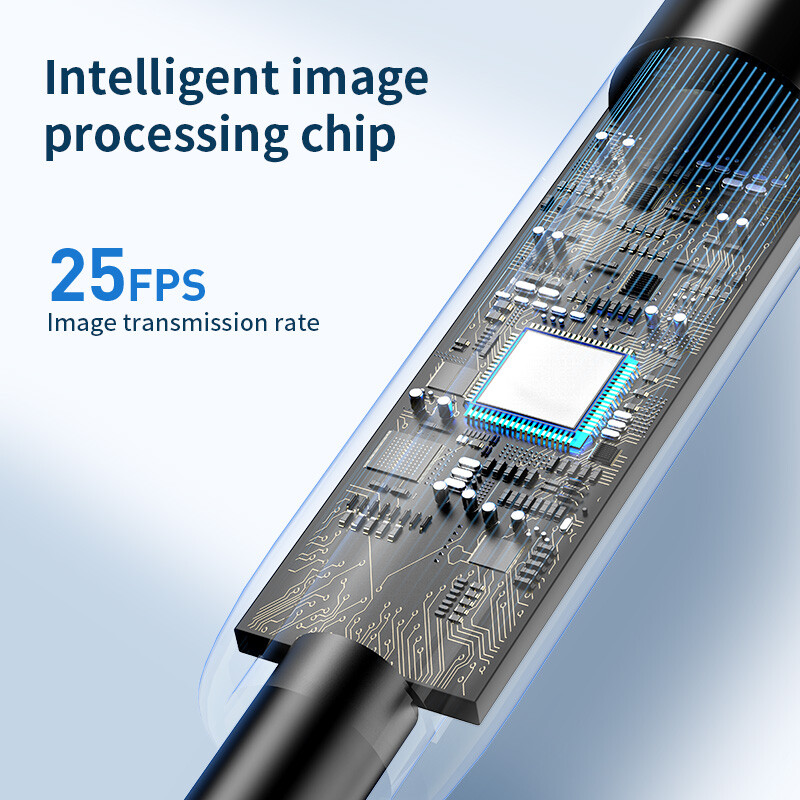 9.9FT 8LED Borescope Endoscope Snake Inspection Camera for iPhone Android iOS