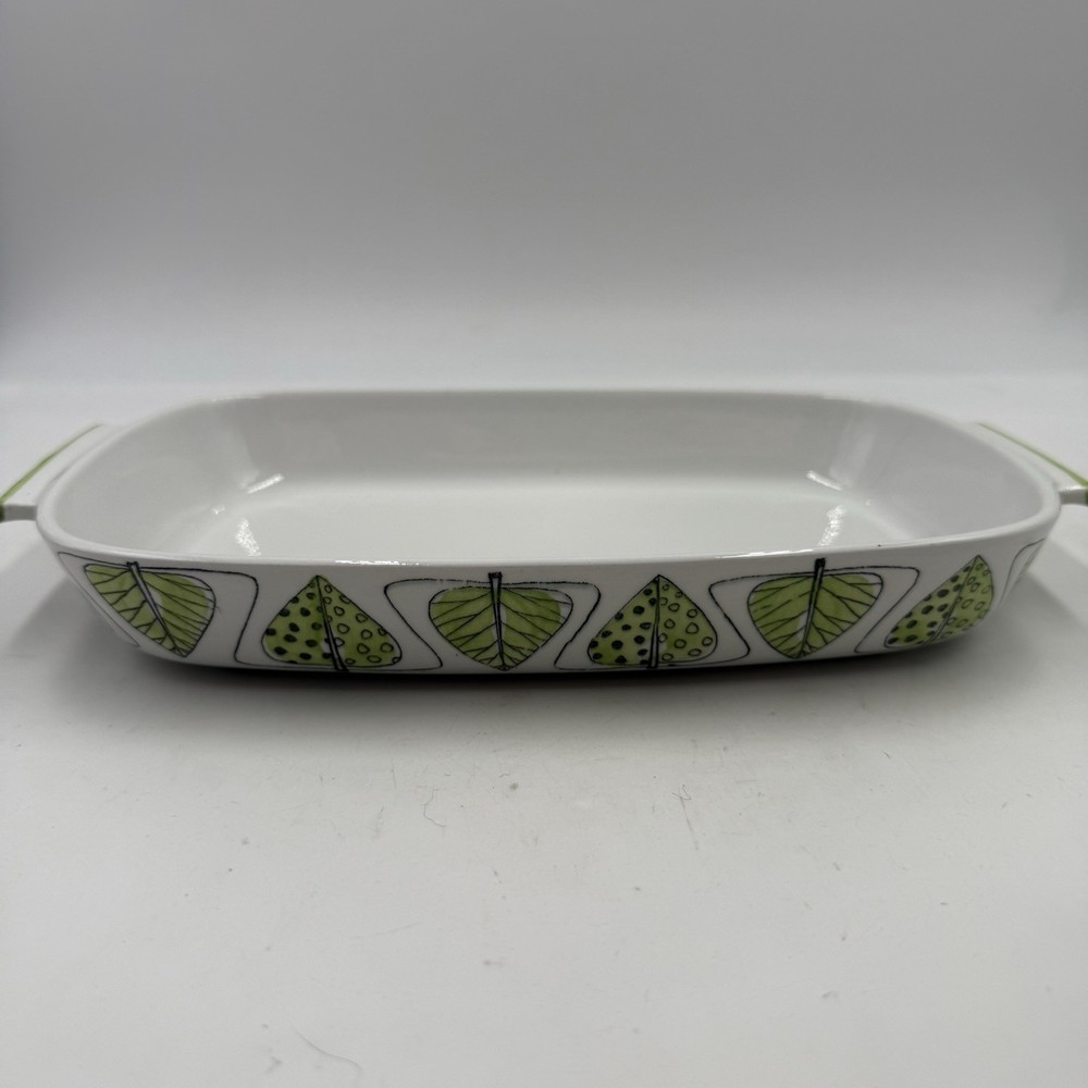 Rorstrand Ovenware Garden Series 1960s MCM Lidded Pot & Rectangular Baking Dish
