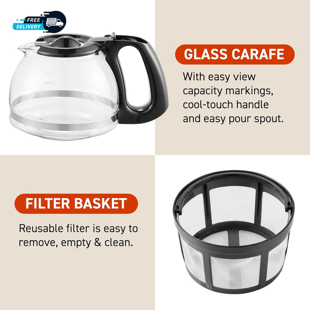 EHC4128 Automatic 4 Cup Brew Drip Coffee Maker with Pause N Serve