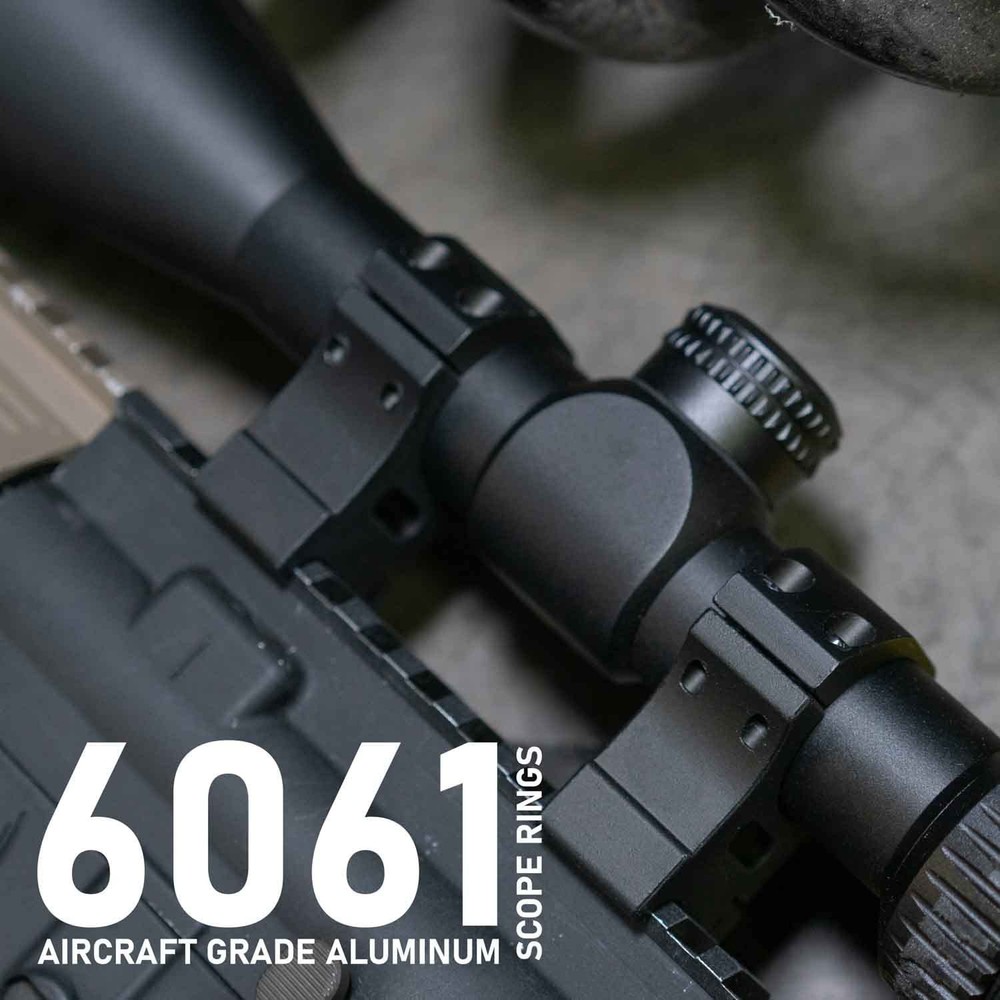 Monstrum Next Level Scope Rings with Integrated Bubble 30 mm diameter