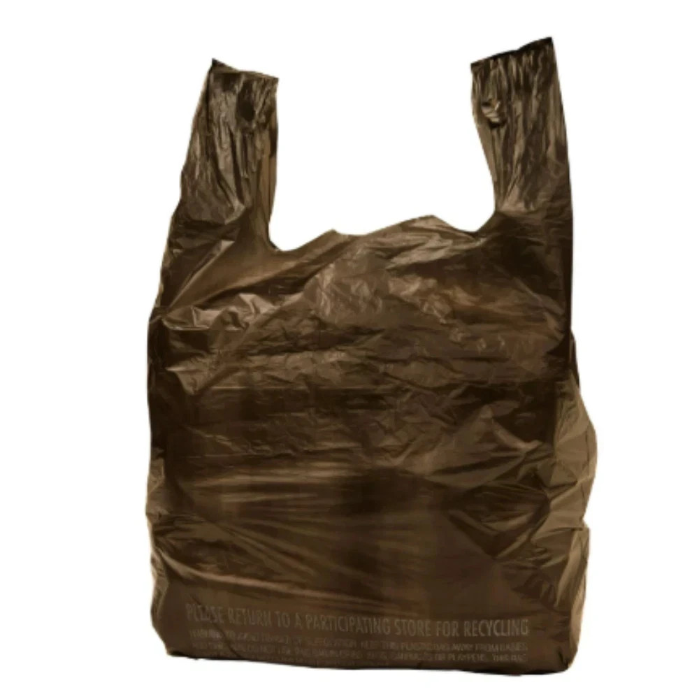 Black T-Shirt Carryout Bags, 11.5" x 6.5" x 22" 1000 ct. Free Shipping