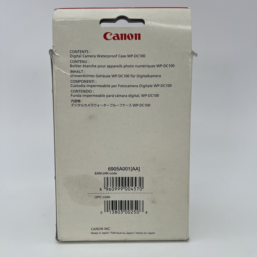Canon WP-DC100 Underwater Digital Camera Waterproof Case For PowerShot S300