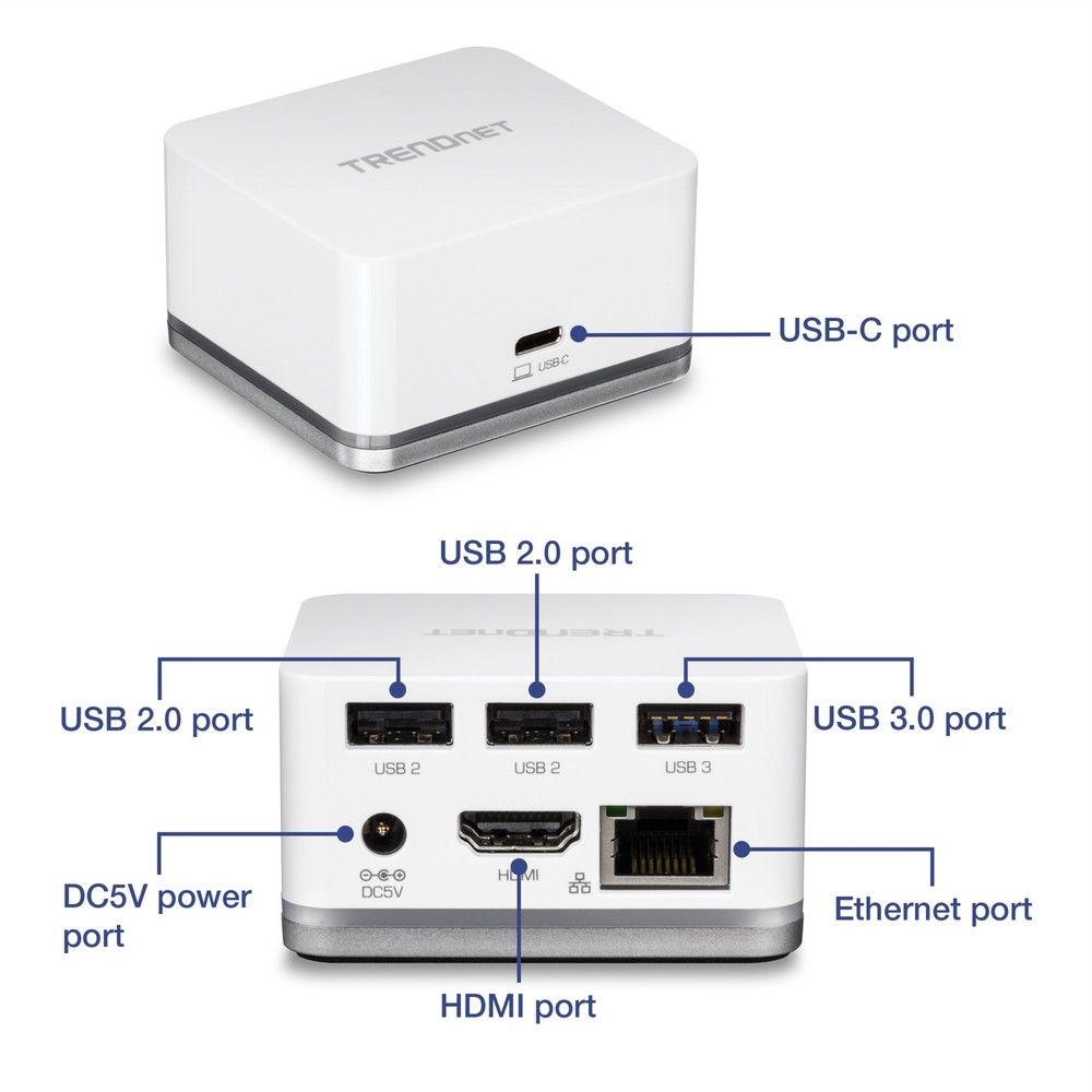 TRENDnet TUC-DS1 Mini USB-C HD Docking Cube
