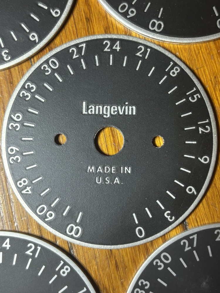 Langevin Escutcheon - Dial Indicator Plate - Volume/attenuation