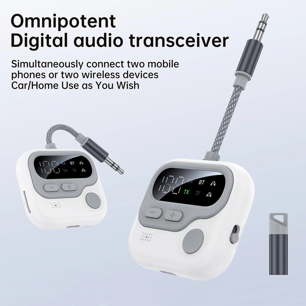 Premium Bluetooth 5.4 Receiver-Transmitter Compact, Stable, Connect Audio Gear