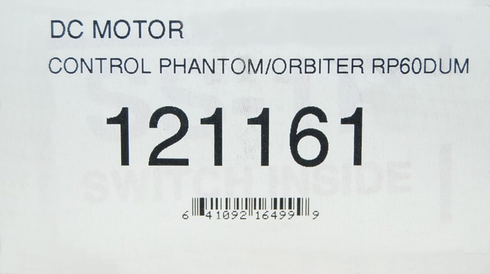 Draper DC Motor Control for Orbiter or Phantom Projector Lifts 121161