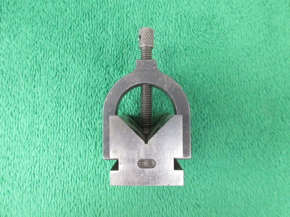 Marked ES V-Block w/ Clamp Machinist Tool